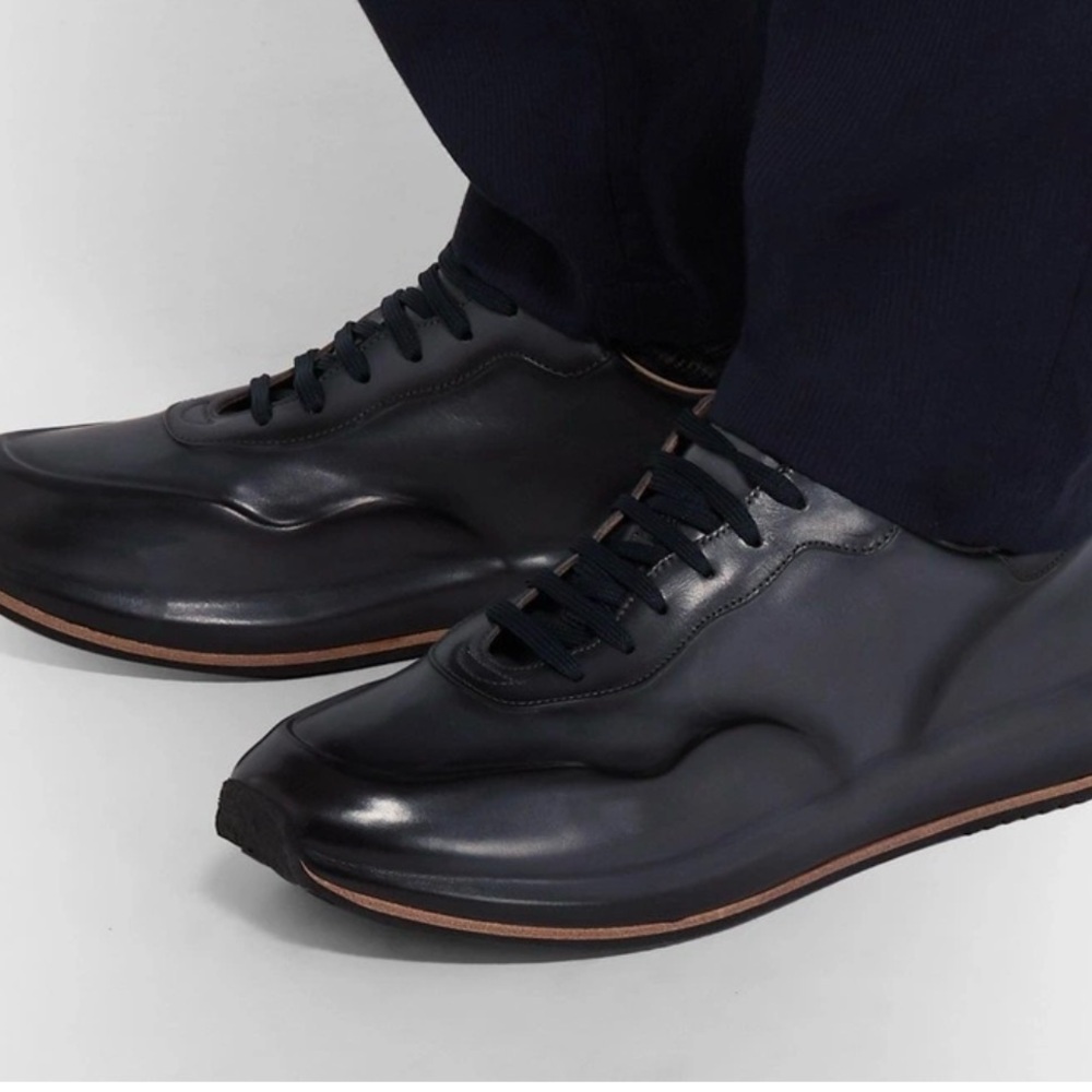 Officine Creative Race Lux 45 Men’s  Dark Brown Leather Sneakers